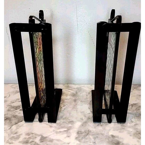 Stained Glass Double Side Book Ends Serenity Prayer, Praying Hands.*Read - Picture 5 of 7